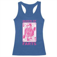 Queen of Farts Racerback Tank Top Funny Joke Inappropriate Fart Prank Gift - Wonder Print Shop