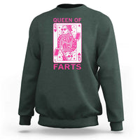 Queen of Farts Sweatshirt Funny Joke Inappropriate Fart Prank Gift - Wonder Print Shop