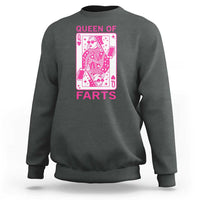 Queen of Farts Sweatshirt Funny Joke Inappropriate Fart Prank Gift - Wonder Print Shop
