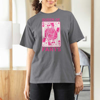 Queen of Farts T Shirt For Women Funny Joke Inappropriate Fart Prank Gift - Wonder Print Shop