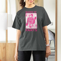 Queen of Farts T Shirt For Women Funny Joke Inappropriate Fart Prank Gift - Wonder Print Shop
