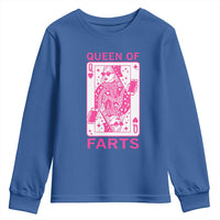 Queen of Farts Youth Sweatshirt Funny Joke Inappropriate Fart Prank Gift - Wonder Print Shop