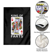 King of Farts Garden Flag Funny Joke Inappropriate Fart Prank Gift - Wonder Print Shop