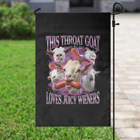 Funny Throat Goat Garden Flag Swallows Juicy Wieners Inappropriate Adult - Wonder Print Shop