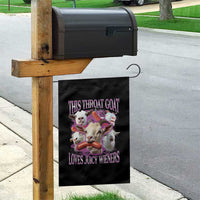 Funny Throat Goat Garden Flag Swallows Juicy Wieners Inappropriate Adult - Wonder Print Shop