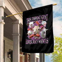 Funny Throat Goat Garden Flag Swallows Juicy Wieners Inappropriate Adult - Wonder Print Shop