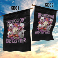 Funny Throat Goat Garden Flag Swallows Juicy Wieners Inappropriate Adult - Wonder Print Shop