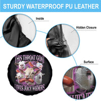 Funny Throat Goat Spare Tire Cover Swallows Juicy Wieners Inappropriate Adult - Wonder Print Shop