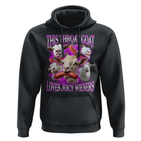 Funny Throat Goat Hoodie Swallows Juicy Wieners Inappropriate Adult - Wonder Print Shop