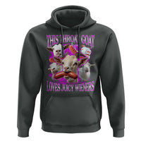 Funny Throat Goat Hoodie Swallows Juicy Wieners Inappropriate Adult - Wonder Print Shop