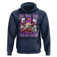 Funny Throat Goat Hoodie Swallows Juicy Wieners Inappropriate Adult - Wonder Print Shop