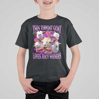 Funny Throat Goat T Shirt For Kid Swallows Juicy Wieners Inappropriate Adult - Wonder Print Shop