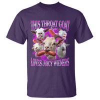 Funny Throat Goat T Shirt Swallows Juicy Wieners Inappropriate Adult - Wonder Print Shop