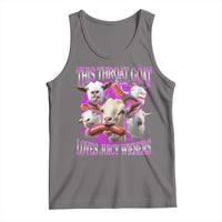 Funny Throat Goat Tank Top Swallows Juicy Wieners Inappropriate Adult - Wonder Print Shop