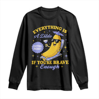 Funny Embarrassing Saying Long Sleeve Shirt Sarcastic Inappropriate Raunchy Banana - Wonder Print Shop