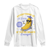 Funny Embarrassing Saying Long Sleeve Shirt Sarcastic Inappropriate Raunchy Banana - Wonder Print Shop