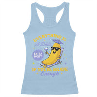 Funny Embarrassing Saying Racerback Tank Top Sarcastic Inappropriate Raunchy Banana - Wonder Print Shop
