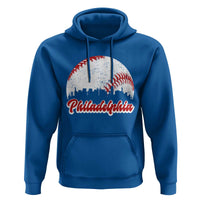 Philadelphia Baseball Hoodie Vintage Skyline City - Wonder Print Shop