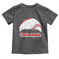 Philadelphia Baseball Toddler T Shirt Vintage Skyline City - Wonder Print Shop