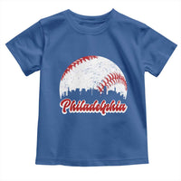 Philadelphia Baseball Toddler T Shirt Vintage Skyline City - Wonder Print Shop
