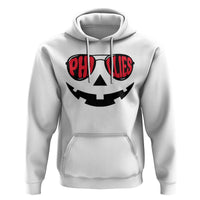 Halloween Phillies Hoodie Philadelphia Baseball Red October Jackolantern Pumpkin Face - Wonder Print Shop