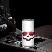 Halloween Phillies Skinny Tumbler Philadelphia Baseball Red October Jackolantern Pumpkin Face - Wonder Print Shop