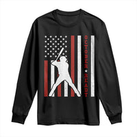 October Ready Long Sleeve Shirt Cool Distressed Philadelphia Baseball Fan US Flag - Wonder Print Shop