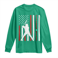 October Ready Long Sleeve Shirt Cool Distressed Philadelphia Baseball Fan US Flag - Wonder Print Shop