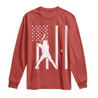 October Ready Long Sleeve Shirt Cool Distressed Philadelphia Baseball Fan US Flag - Wonder Print Shop