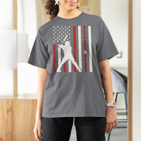 October Ready T Shirt For Women Cool Distressed Philadelphia Baseball Fan US Flag - Wonder Print Shop