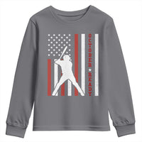 October Ready Youth Sweatshirt Cool Distressed Philadelphia Baseball Fan US Flag - Wonder Print Shop