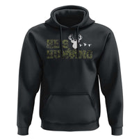 He Is Hunting Hoodie Camo Deer Hunters Girlfriend Wife Hunting Season - Wonder Print Shop