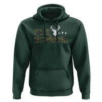 He Is Hunting Hoodie Camo Deer Hunters Girlfriend Wife Hunting Season - Wonder Print Shop