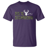 He Is Hunting T Shirt Camo Deer Hunters Girlfriend Wife Hunting Season - Wonder Print Shop