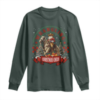 Western Christmas Long Sleeve Shirt Howdy Country Christmas Horse Xmas Cheer
