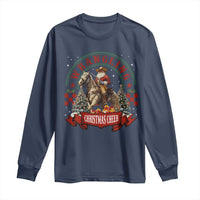 Western Christmas Long Sleeve Shirt Howdy Country Christmas Horse Xmas Cheer