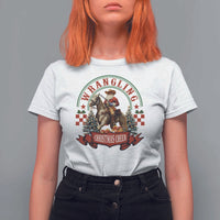 Western Christmas T Shirt For Women Howdy Country Christmas Horse Xmas Cheer - Wonder Print Shop