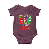 Funny Christmas Baby Onesie I'm Not An Elf Just Short Xmas