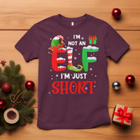 Funny Christmas T Shirt I'm Not An Elf Just Short Xmas - Wonder Print Shop