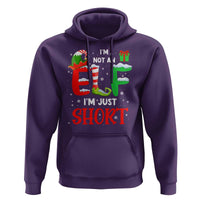 Funny Christmas Hoodie I'm Not An Elf Just Short Xmas