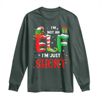 Funny Christmas Long Sleeve Shirt I'm Not An Elf Just Short Xmas