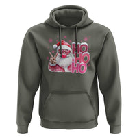 Christmas Couple Matching Hoodie Pink Santa Claus Ho Ho Ho