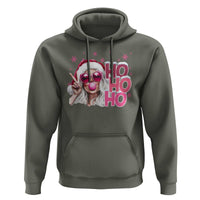 Christmas Couple Matching Hoodie Pink Mrs Claus Ho Ho Ho