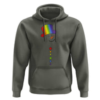 LGBTQ Christmas Hoodie Rainbow Gay Pride Holiday Snowman