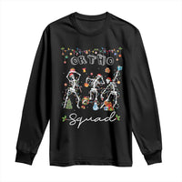 Ortho Nurse Doctor Christmas Long Sleeve Shirt Skeletons Orthopedics Nurse Rn Crew