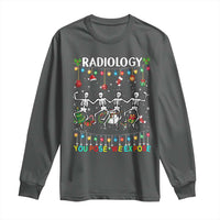 Christmas Radiologic Technologist Long Sleeve Shirt Radiology You Pose We Expose Dancing Skeletons Dance Xray Rad Tech