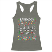 Christmas Radiologic Technologist Racerback Tank Top Radiology You Pose We Expose Dancing Skeletons Dance Xray Rad Tech