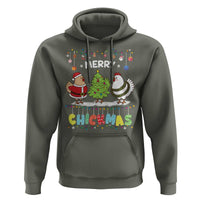 Christmas Chickens Hoodie Lover Gift Farm Gift Merry Chickmas