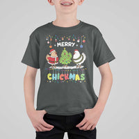 Christmas Chickens T Shirt For Kid Lover Gift Farm Gift Merry Chickmas - Wonder Print Shop