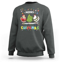 Christmas Chickens Sweatshirt Lover Gift Farm Gift Merry Chickmas - Wonder Print Shop